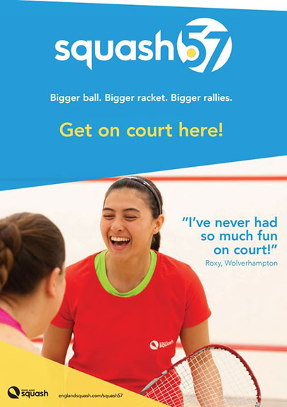 Squash 57 venue poster
